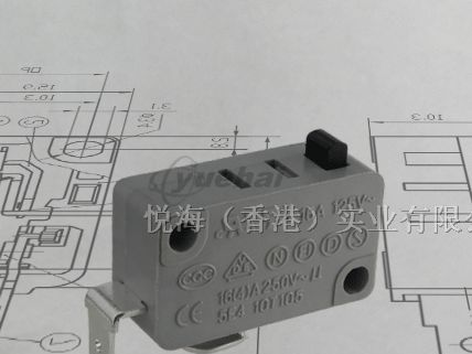 供应KW3A微动开关16A 250VAC常开式电器开关EK韩国认证