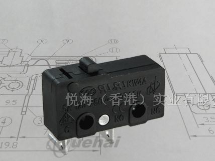 微动开关10A 250VAC 和5A 250VAC可选择UL VD