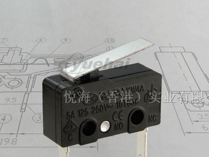 供应微动开关EK ,UL,VDE KW4A-D3GT200常闭式