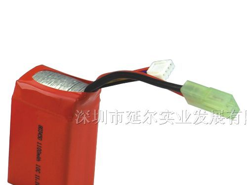 供应11.1V 1100mAh 10C高倍率聚合物航模电池