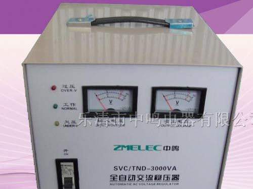 供应SVC-3000VA单相高精度全自动交流稳压器