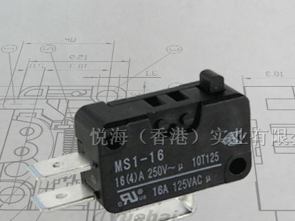 供应轻力度微动开关,UL/VDE七国认证MS1-16Z0-E015-B