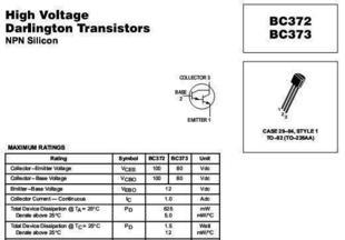 现货BC372 原装MOT TO-92 高频三极管