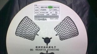 TOSHIBA东芝肖特基二极管SS310，贴片二极管