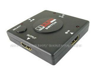 迷你HDMI切换器3口 3进1出 三进一出 HDMI分配器 1080P