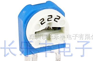 供应蓝白卧式可调电阻器RM063-503（50K）