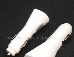 厂家批发火箭形USB车充充电器