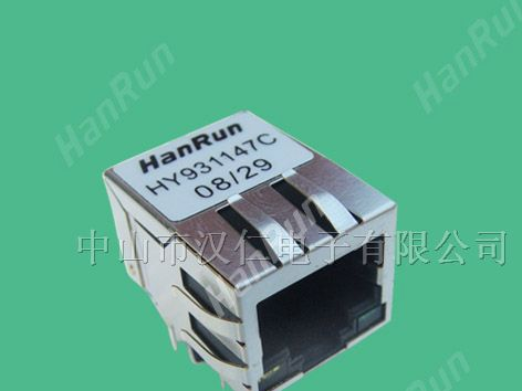 HanRun/汉仁 PoE RJ45插座 (IEEE802.3af)，网络变压器