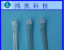 F5mm草帽雾状红兰绿全彩 LED发光二极管