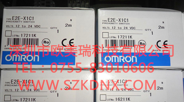 供应E2E-X1C1欧姆龙直流三线式屏蔽型接近传感器