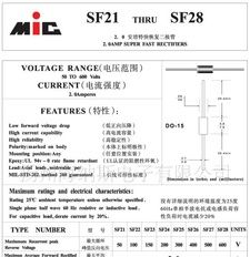 厂家现货特快恢复二极管 SF28