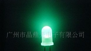 5MM圆头雾状发绿色光LED