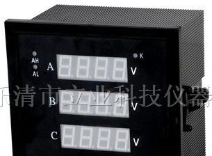 供应数显电压表LY4U-2X4，智能三相数显电压表|42方形