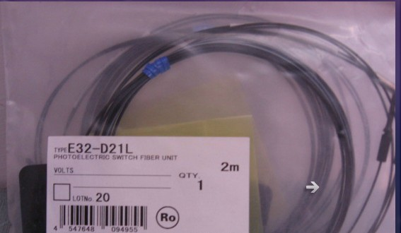 供应全新原装欧姆龙电光电开关传感器光纤头E32-D21L