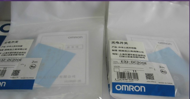 供应原装欧姆龙电光电开关传感器光纤头E32-DC200E