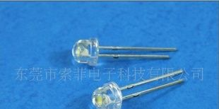库存草帽白光led发光二极管，质量保证