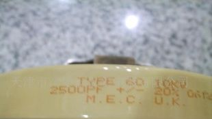 M.E.C.  U.K TYPE60-10KV陶瓷瓷介电容