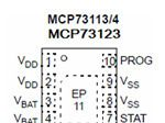 Microchip - 锂电池充电芯片 MCP73113/4, MCP73123