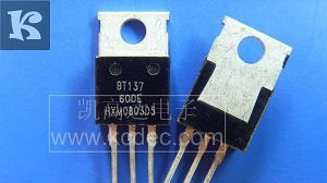 供应原装KGD双向可控硅BT137-600E