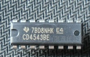 BCD7段锁存 译码 驱动CD4543BE(直插)