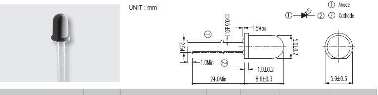 供应亿光PD333-3B/H0/L2红外线接收管