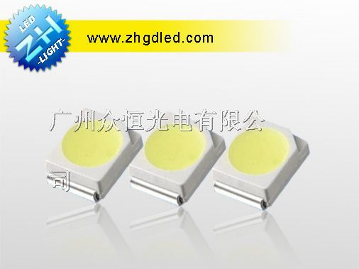 供应广州众恒光电 小功率0.07W 3528 SMD白光贴片灯珠