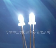 3mm无边白发白长脚led指示灯 发光二极管 灯管 日光灯