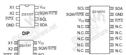 DS1337串行实时时钟是低功耗时钟/日历芯片