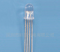 5MM透明胶体全彩LED(方片生产）