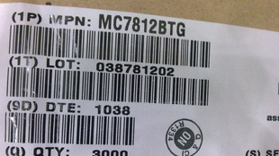 原装ON安森美三端稳压管MC7812BTG工业级产品