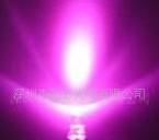 发光二极管F3F5草帽圆头内凹桃红色LED