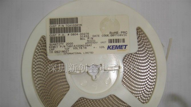 现货供应KEMET钽电容 T491A105K016AT