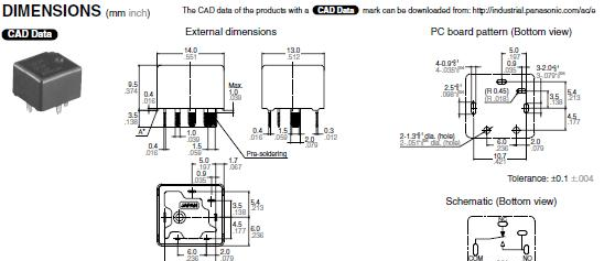供应汽车继电器CP1H-12V