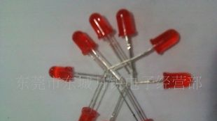 LED指示灯，5MM红发红高亮LED，LED红色发光二极管