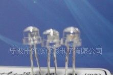 5mm草帽白发白高亮长脚LED指示灯 发光二极管 灯泡