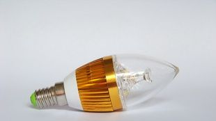 新型高效3W蜡烛灯,LED球泡灯，直插式