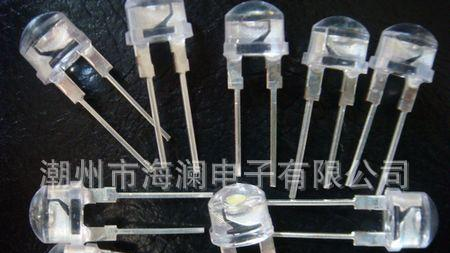 厂价8MM白光led, 0.5W 单芯24MIL(图)