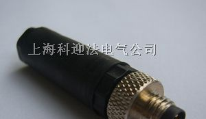 供应M8针式直型不带电缆连接器
