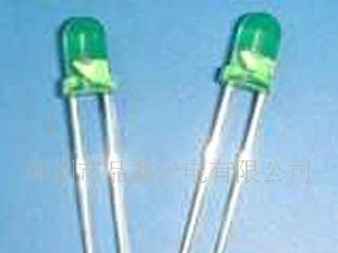 3mm短脚绿灯LED 发光二极管(图)