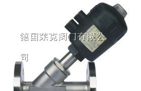 供应进口法兰气动角座阀