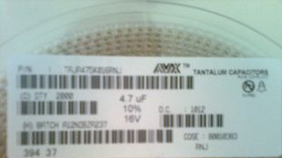 AVX贴片钽电容4.7UF/16V  A型