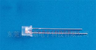 5MM黄与黄绿色平头双色led发光二极管