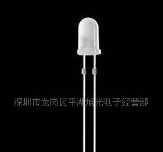 厂家5MM雾状白发蓝长脚有边高亮发光二极管