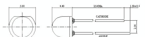 优质低光衰5mm草帽白灯