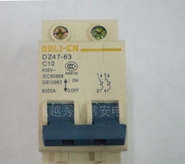 二极空气开关/断路器DZ47-63 2P C10A