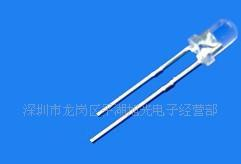 厂家生产出售F3（3MM）白发翠绿短脚无边LED发光二极管