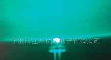 5mm草帽白发绿高亮长脚LED指示灯 发光二极管 灯泡