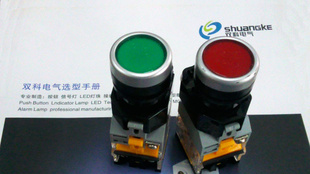 上海双科带灯按钮开关LAY50-22D-11D  LAY50-22D-11TD