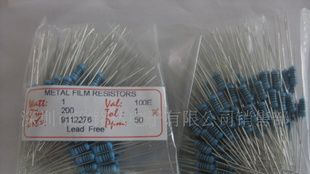 金属膜电阻1WF  1%  ( 1R-2M2)   200PCS起售铜材料