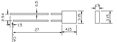 厂价直插LED 方型  透明 指示 红色黄色蓝色绿色 灯珠